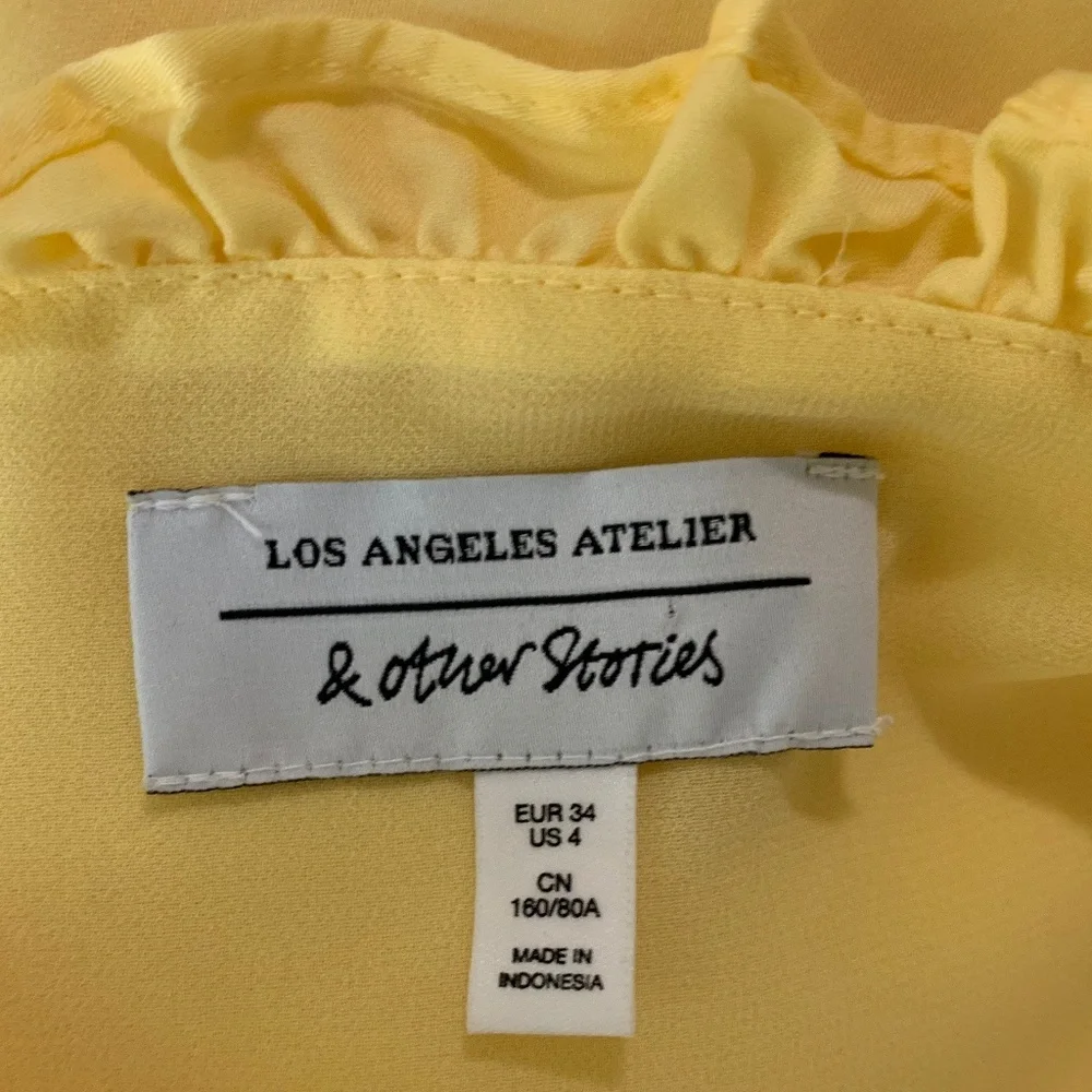 & Other Stories Pastel Yellow Dress - Picture 6 of 11